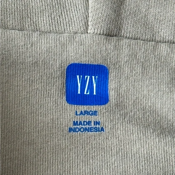 Yeezy GAP Light Gray Zip Up Sweater - Picture 3 of 4